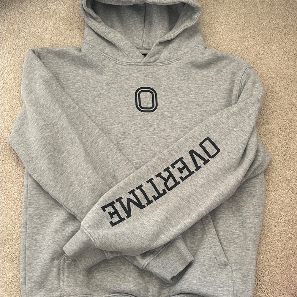 Gray Overtime Hoodie youth Y